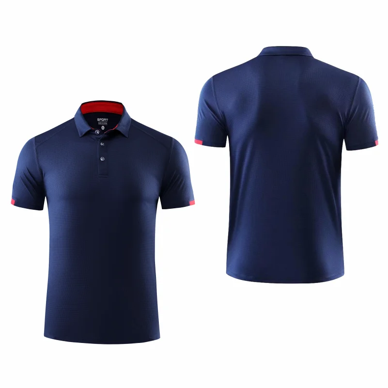 Men's Quick-Dry Golf Polo - Solid Color, Breathable