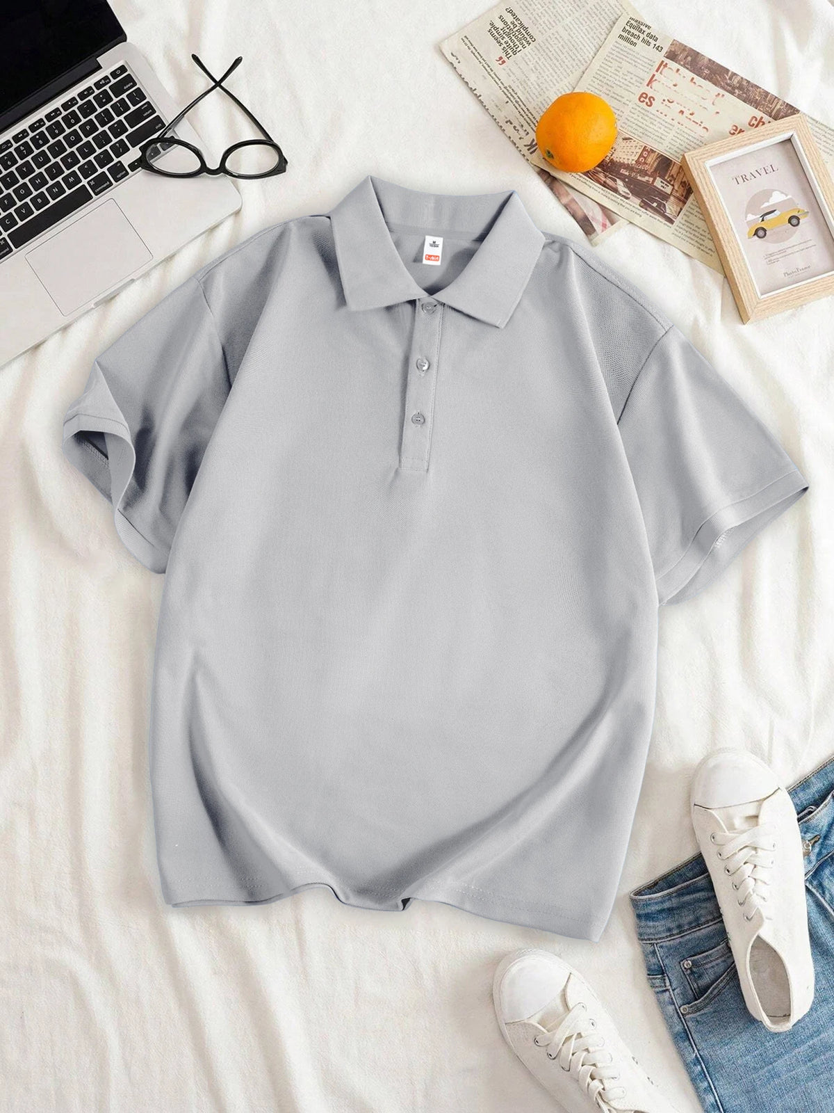 Women's Short-Sleeve Golf Polo - Solid Color, Lightweight