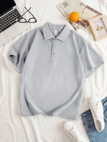Women's Short-Sleeve Golf Polo - Solid Color, Lightweight