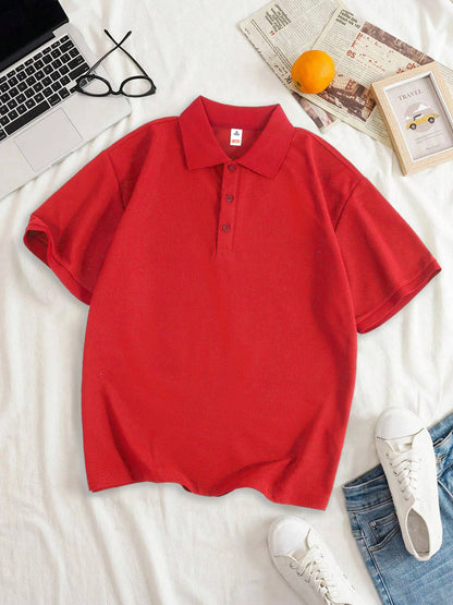 Women's Short-Sleeve Golf Polo - Solid Color, Lightweight