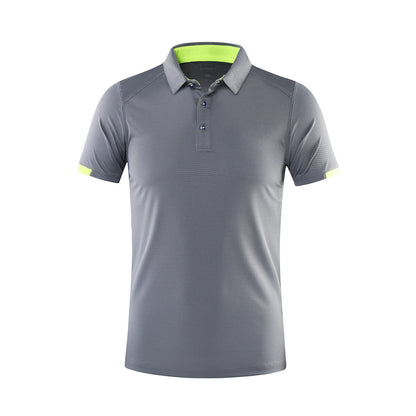 Men's Quick-Dry Golf Polo - Solid Color, Breathable