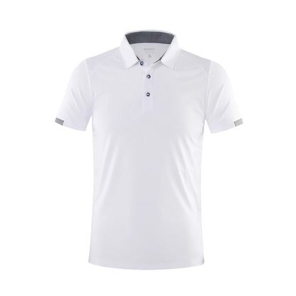 Men's Quick-Dry Golf Polo - Solid Color, Breathable