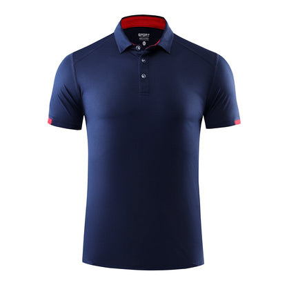 Men's Quick-Dry Golf Polo - Solid Color, Breathable